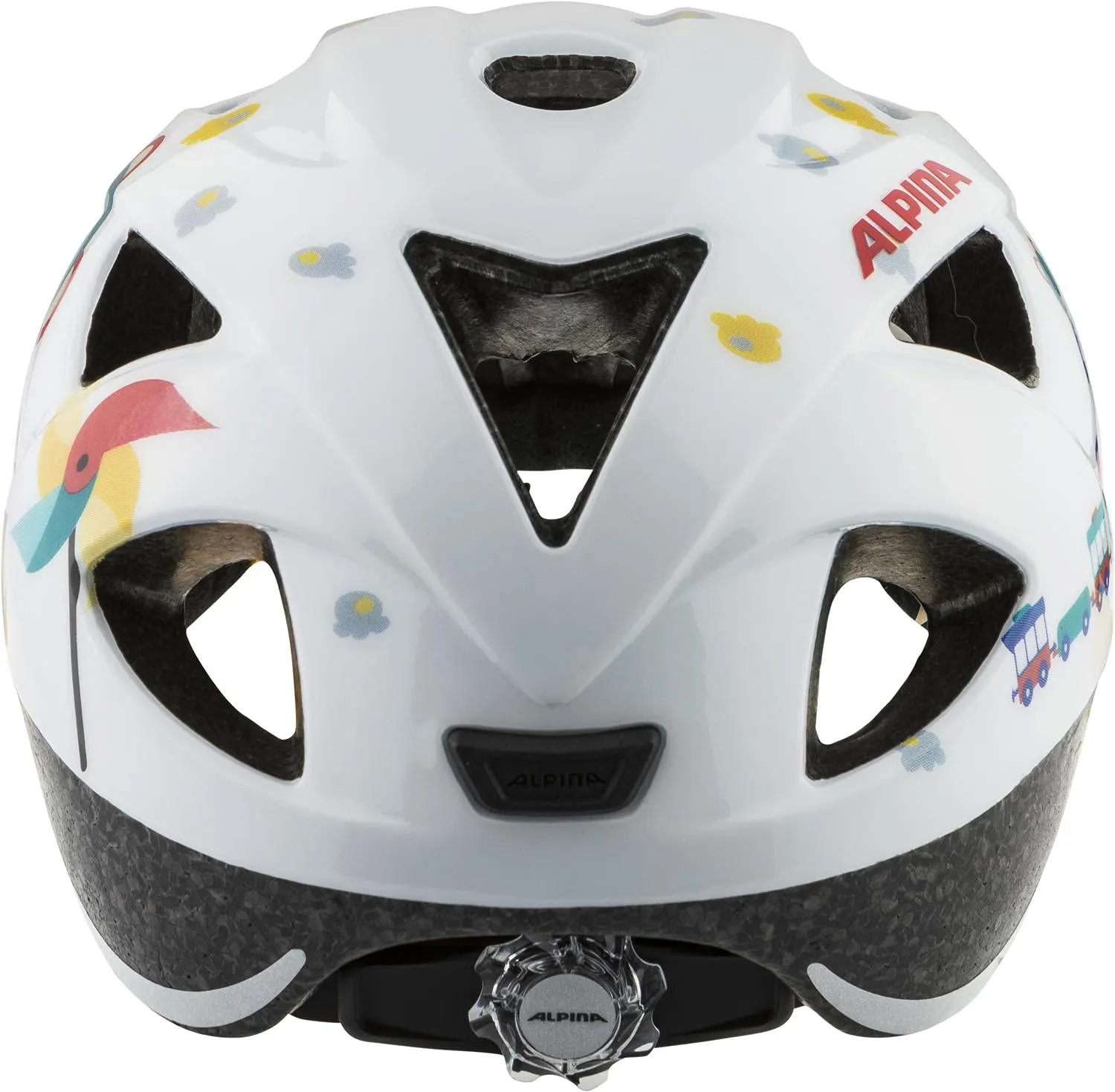 Alpina Ximo White Bear casco bici bambino 49-54 lucido