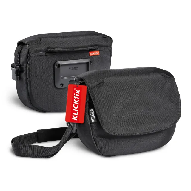 Borgen KLICKfix borsa manubrio bici nera 5L impermeabile