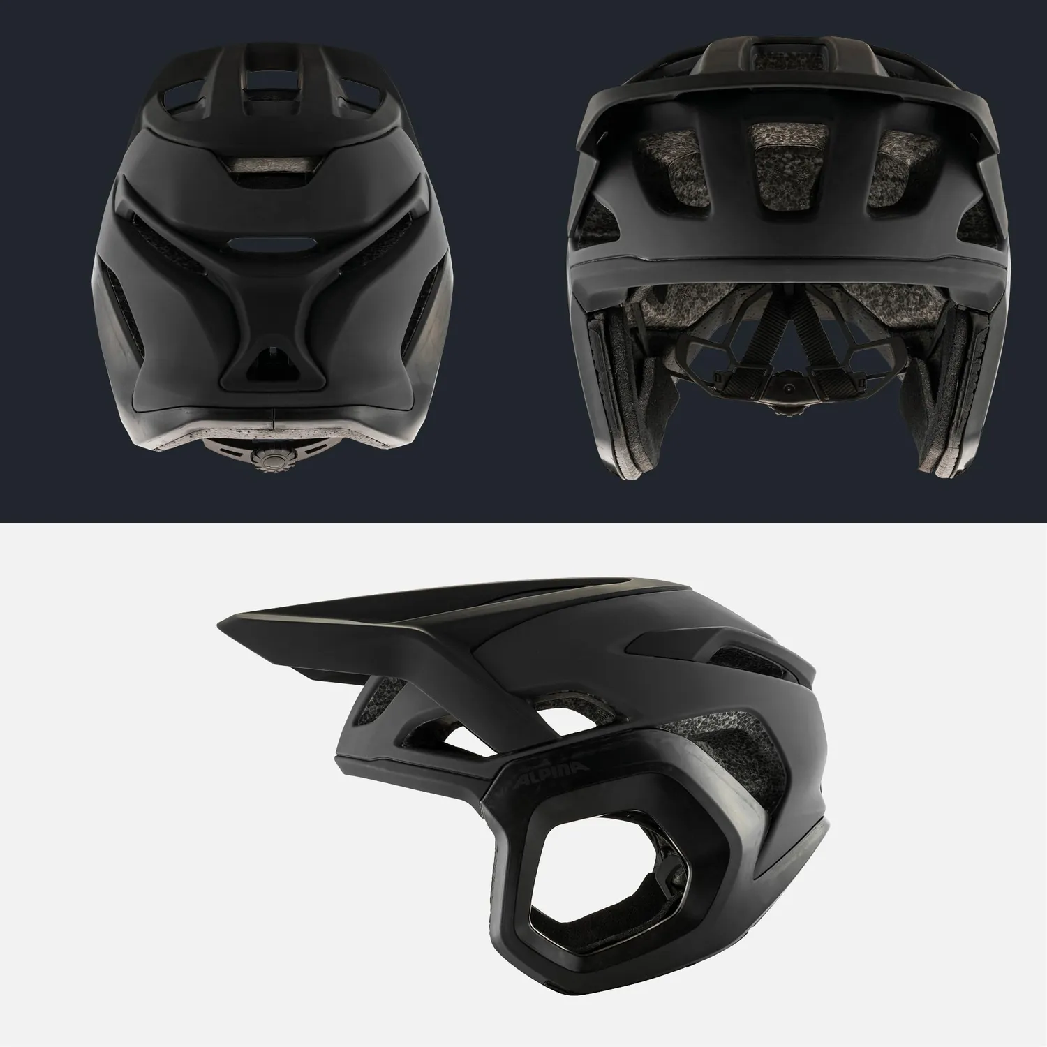 Alpina Rootage Evo casco bici 52-57 cm Black Matt trail