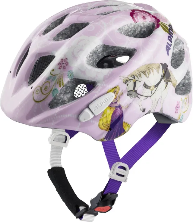 Alpina Rocky casco bici bambino Rapunzel