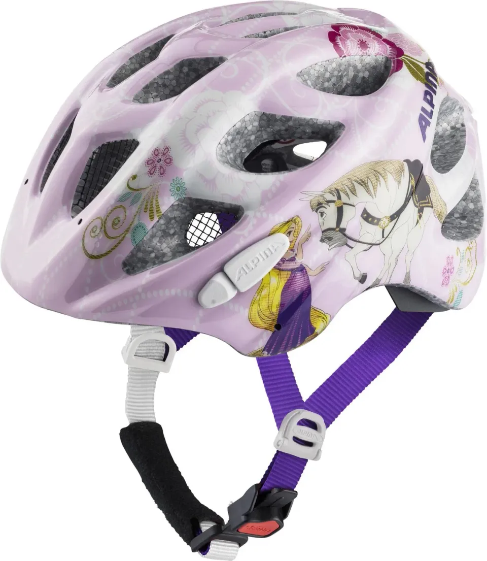 Alpina Rocky casco bici bambino Rapunzel