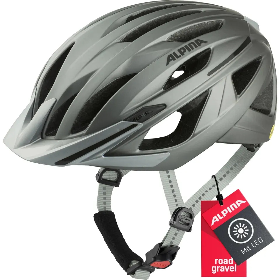 Alpina Gent MIPS casco bici dark silver matt