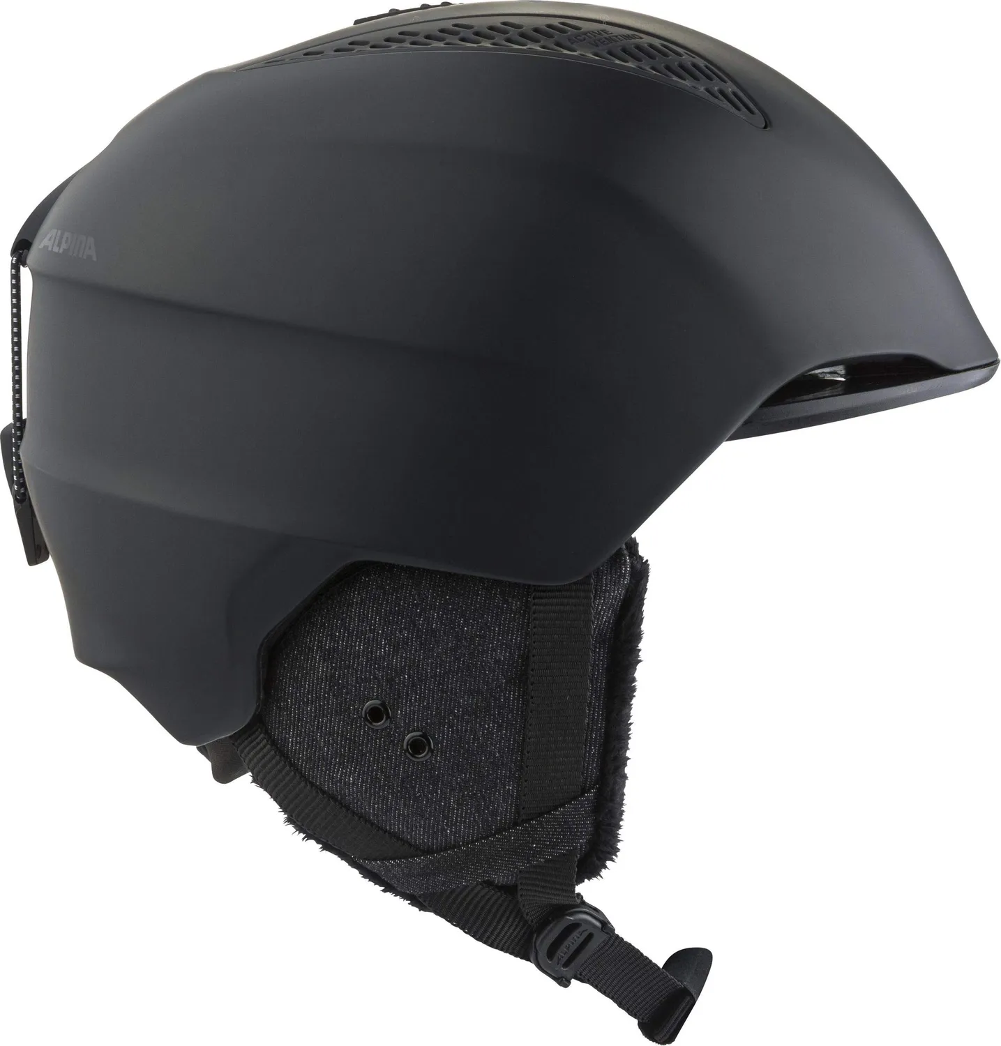 Alpina Grand casco sci adulto nero opaco M 54-57 UV