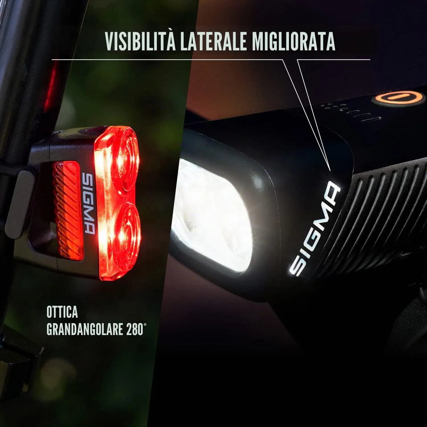 Sigma Buster 1100 set luci bici LED 1100 lumen anteriore