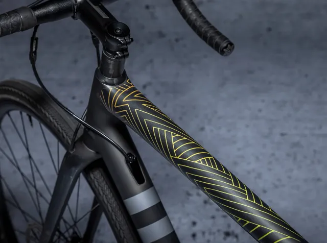 Dyedbro Stay Free Gravel protezione telaio nera matt