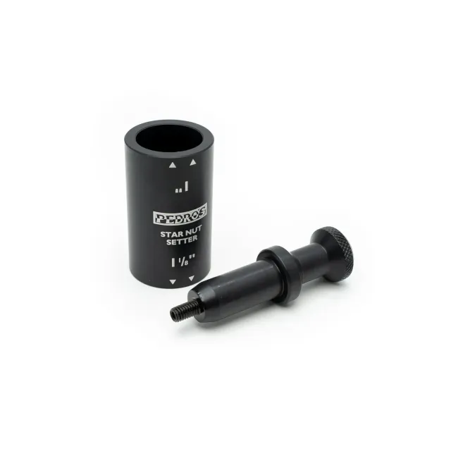 Pedro's Star Nut Setter II installatore ragno 1"-1/8" acciaio