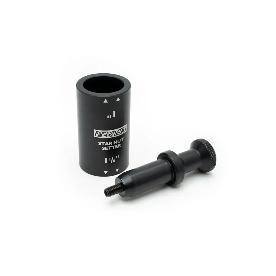 Pedro's Star Nut Setter II installatore ragno 1"-1/8" acciaio
