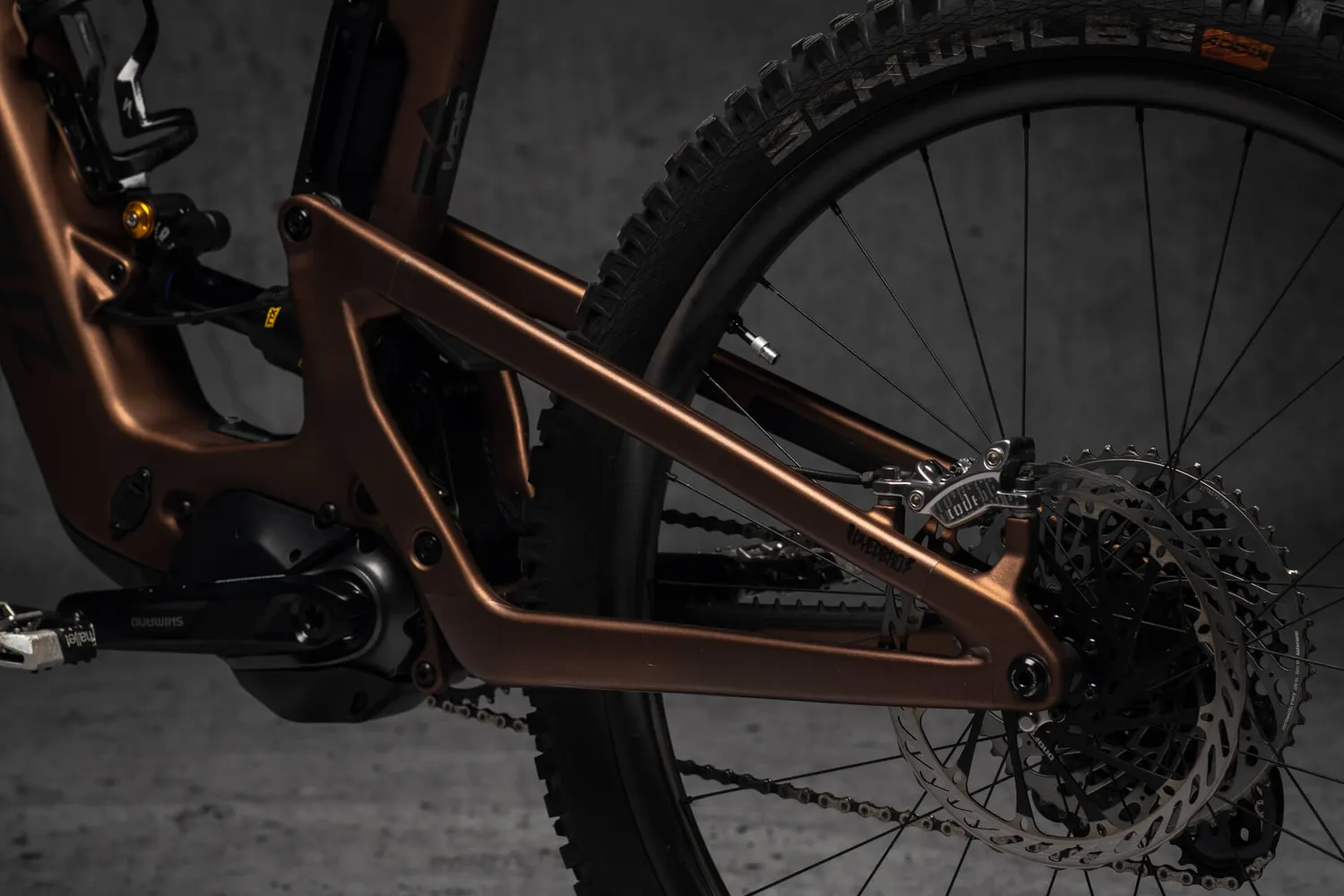 Dyedbro Clear e-Bike pellicola telaio kit 8 pezzi opaca