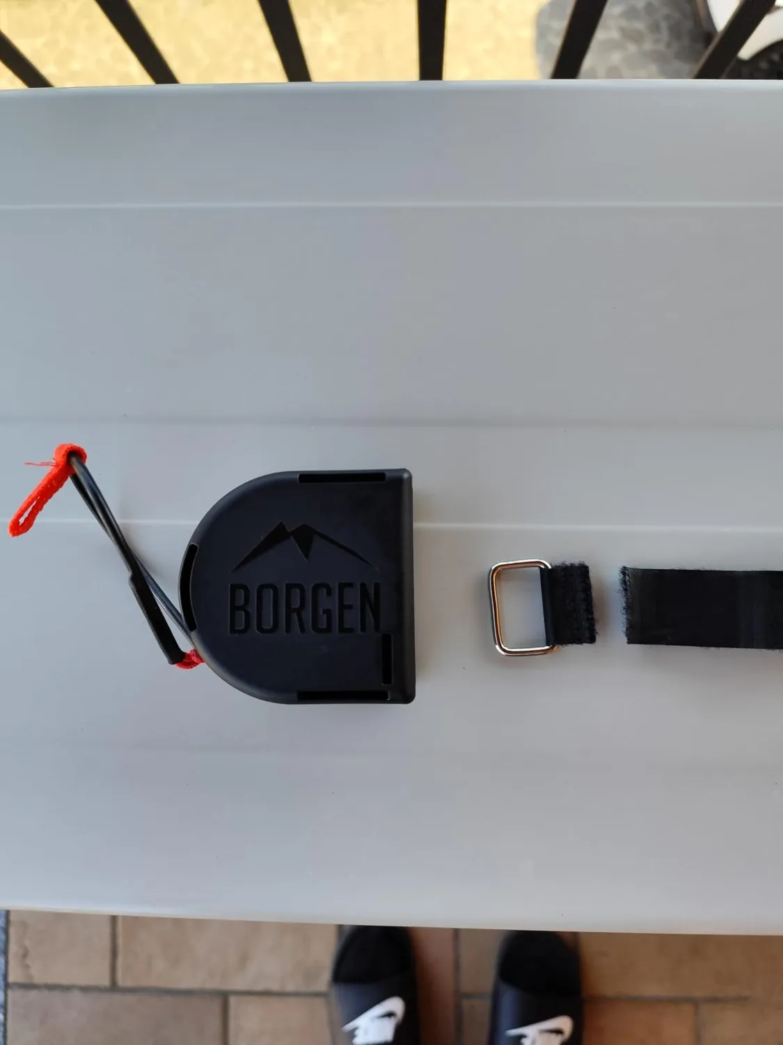 Borgen corda traino bici Kevlar 120 kg rossa 2,2 m