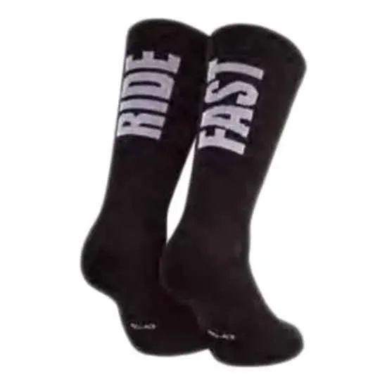 Gist Ride Fast Long calzini bici 44-47 neri traspiranti