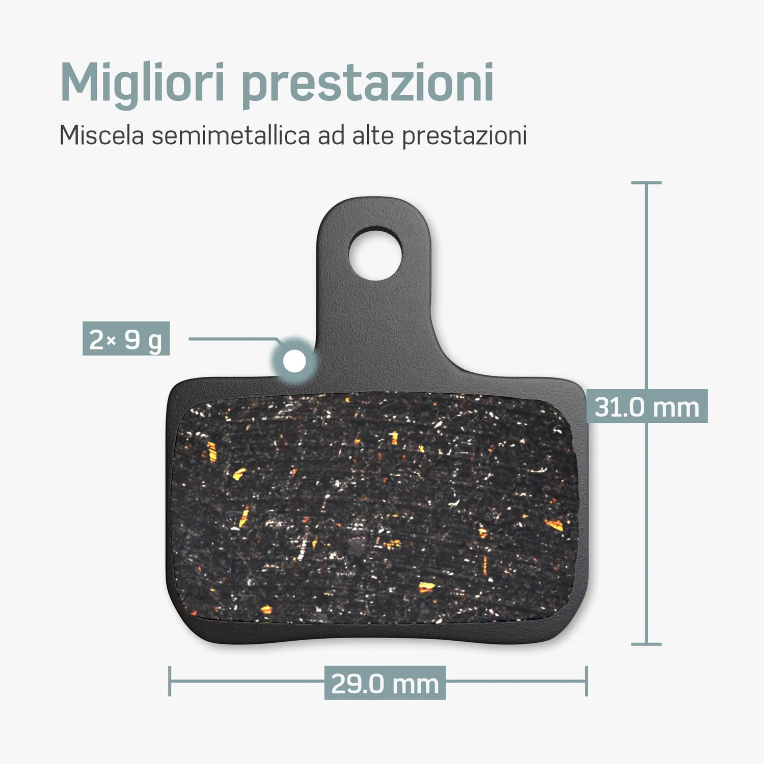Borgen Elixir Level DB pastiglie freni 2 paia organiche