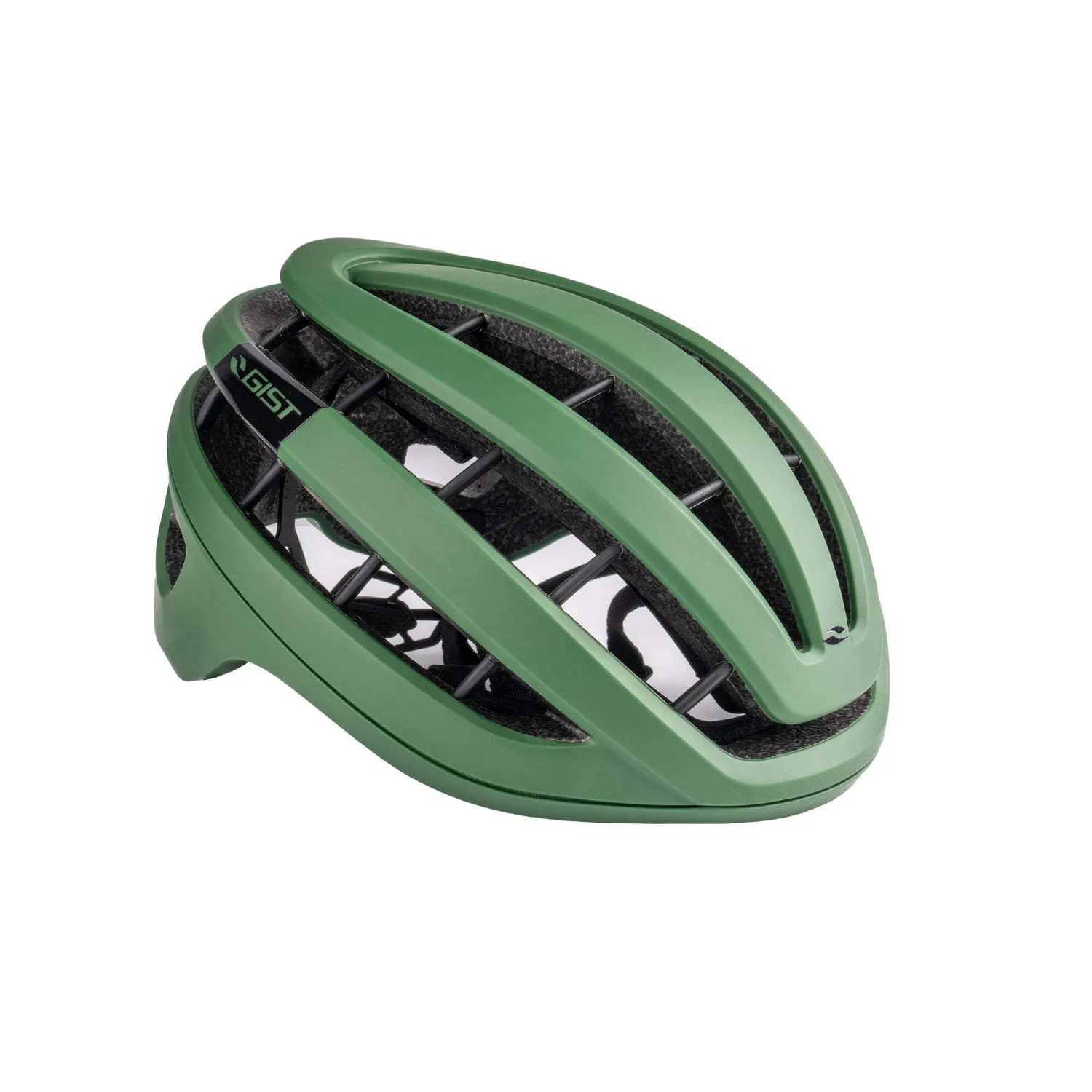 Gist Rapido casco bici nero lucido leggero 250g