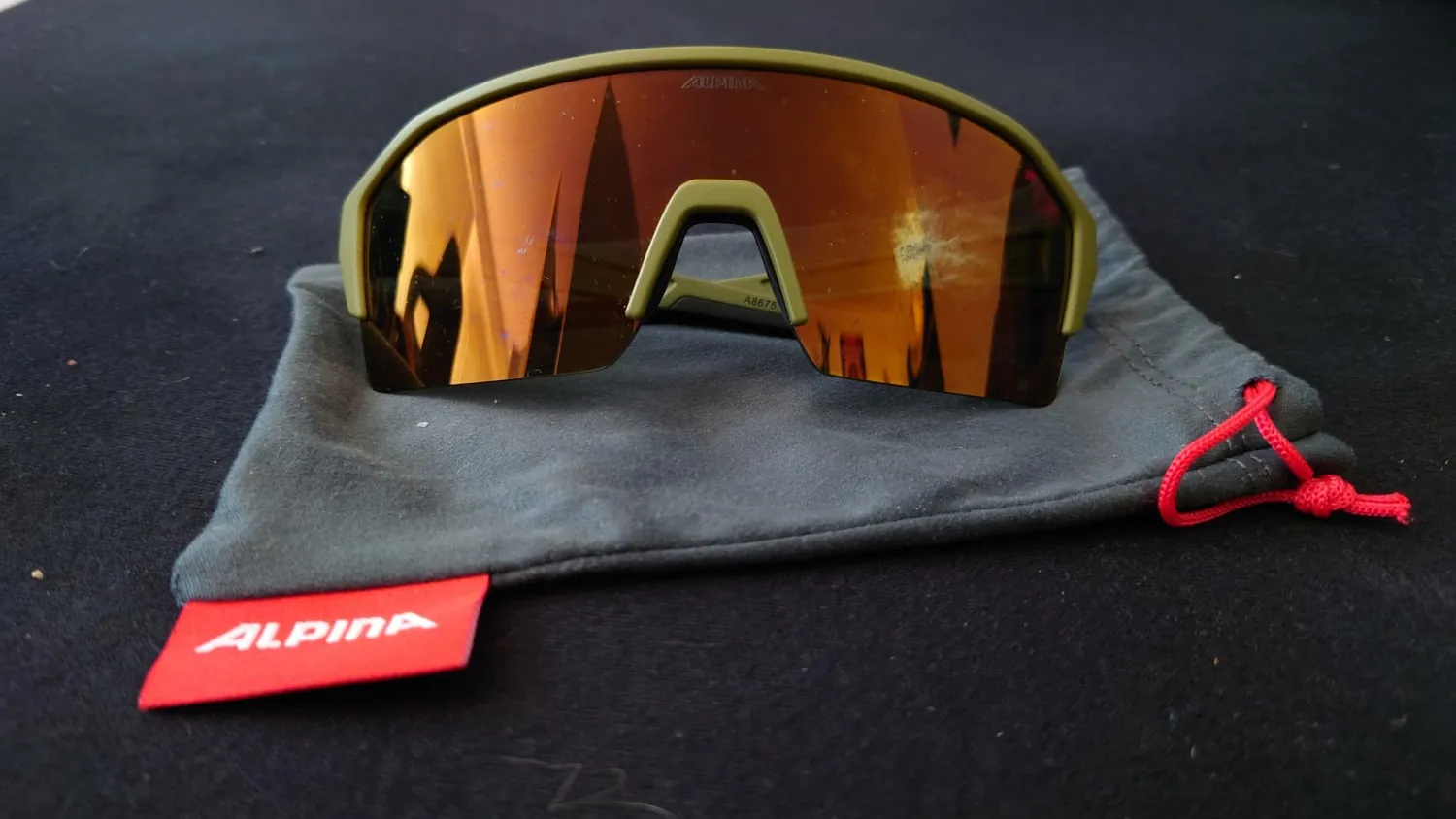 Alpina Ram HR Q-Lite occhiali Olive Matt contrasto