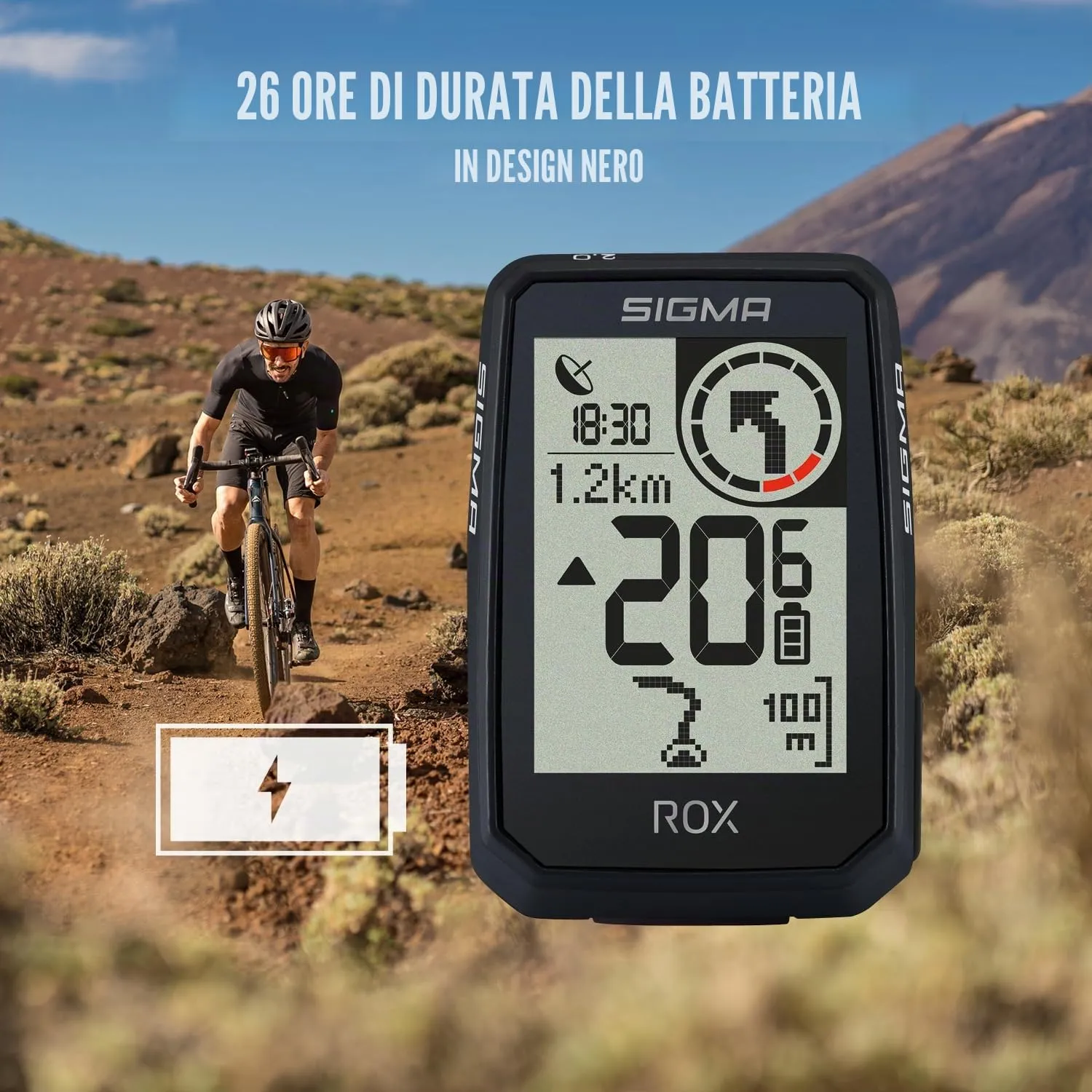 Sigma Rox 2.0 Endurance ciclocomputer GPS nero navigazione