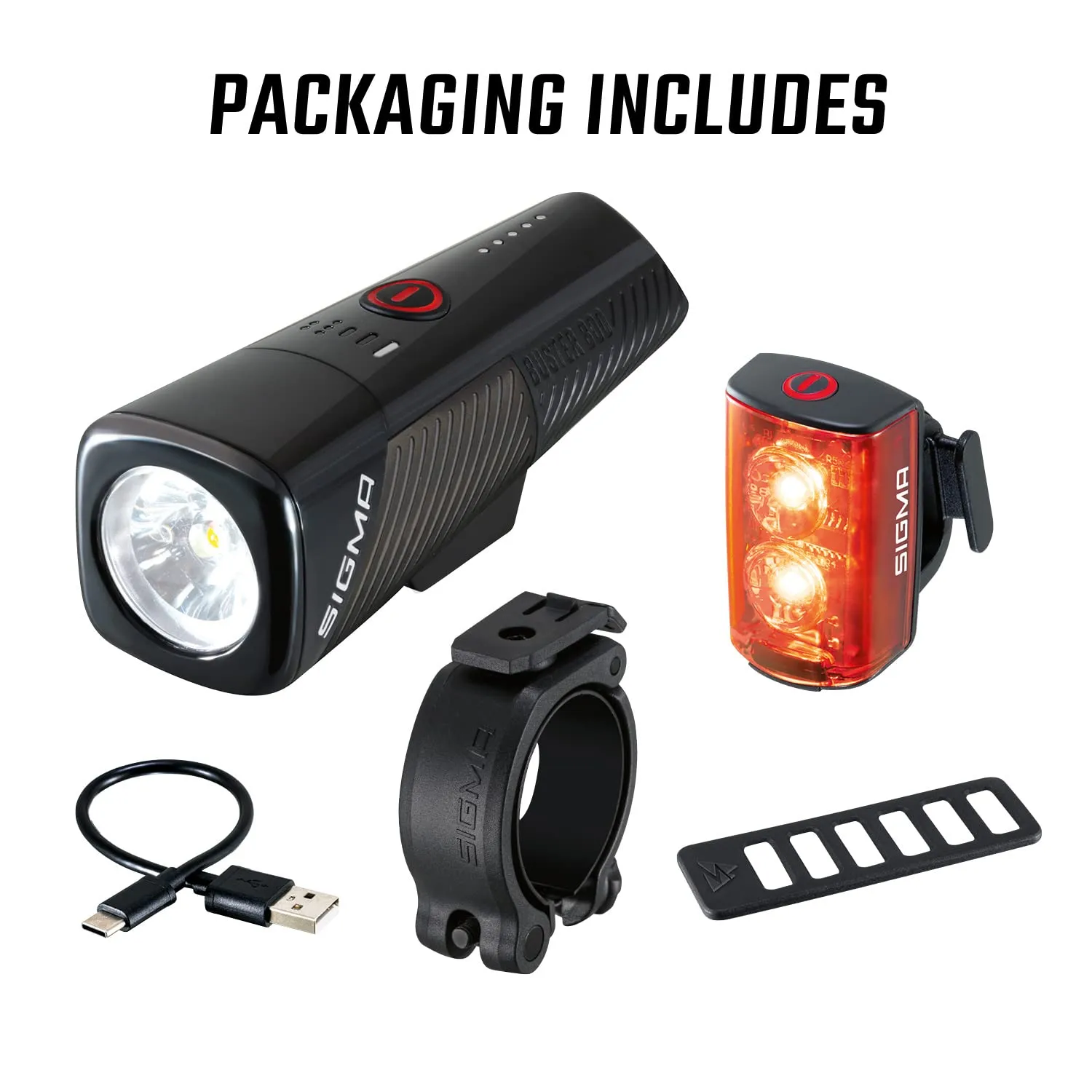 Sigma Buster 800 + RL 80 kit luci bici 800 lumen